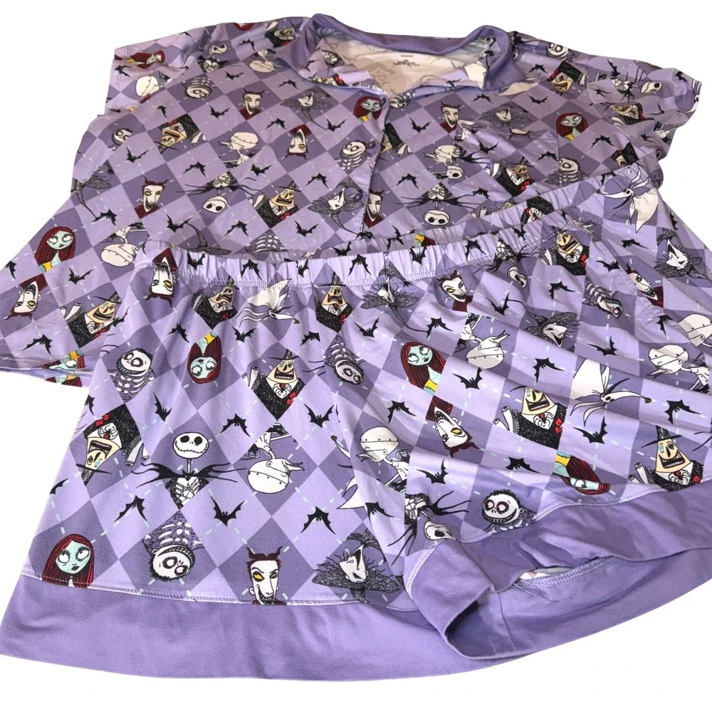 Disney The Nightmare Before Christmas Womens Size 3X 2-Piece Pajama Sleep Set